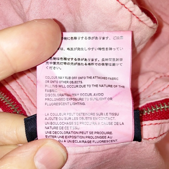 ✨RaRE COMME des GARÇONS tricot Dyed Wool 2 Ways Shoulder Tote Bag PINK - Picture 14 of 16